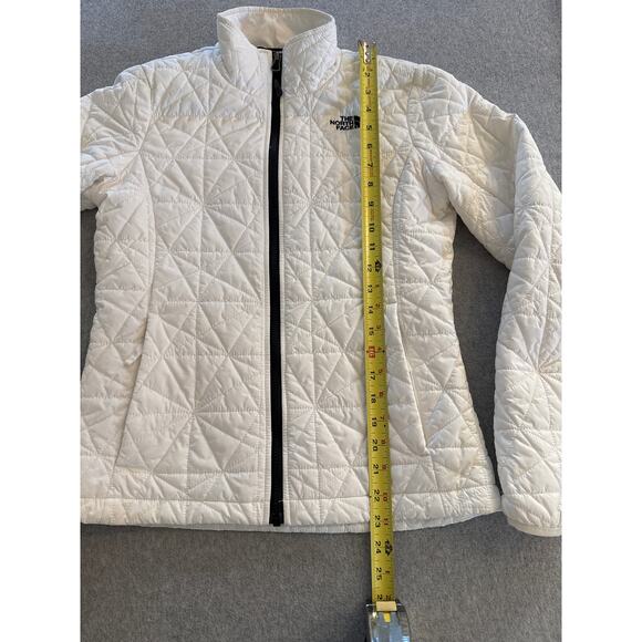 North Face Women’s White Quilted Tamburello Eco Insulation Jacket  - Size Small - Picture 8 of 11